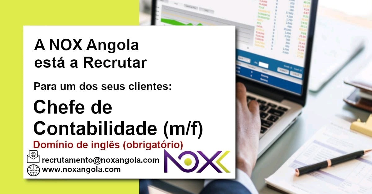 Vaga para um(1) Chefe de Contabilidade (m/f)