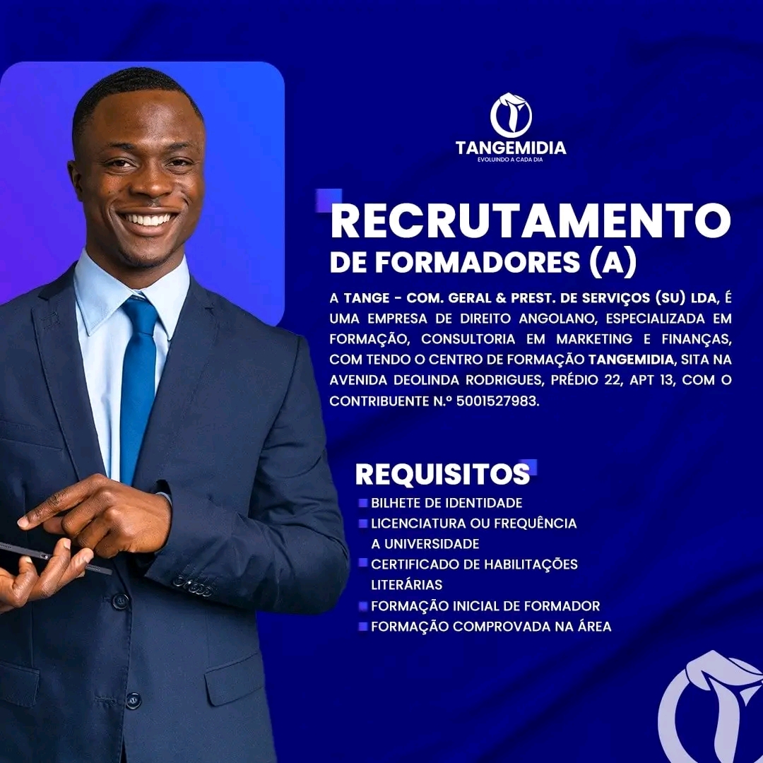 OPORTUNIDADE: FORMADOR(A)