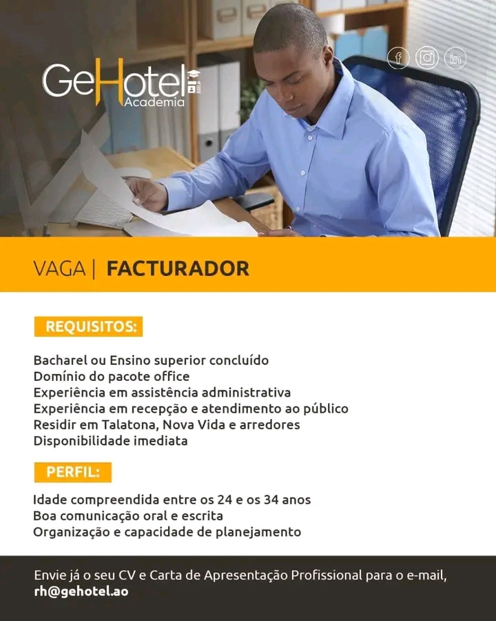 Vaga para Facturador