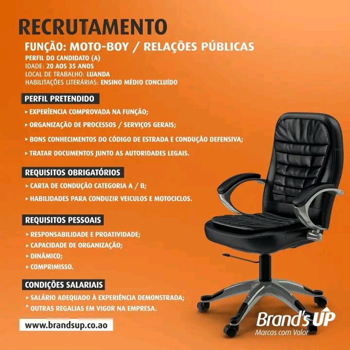 VAGA PARA MOTO-BOY/RELAÇÕES PÚBLICAS 