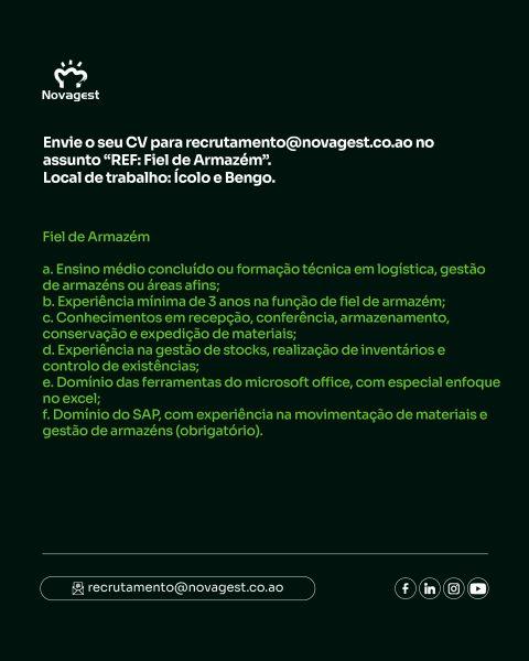 Detalhes da vaga Fiel de Armazém