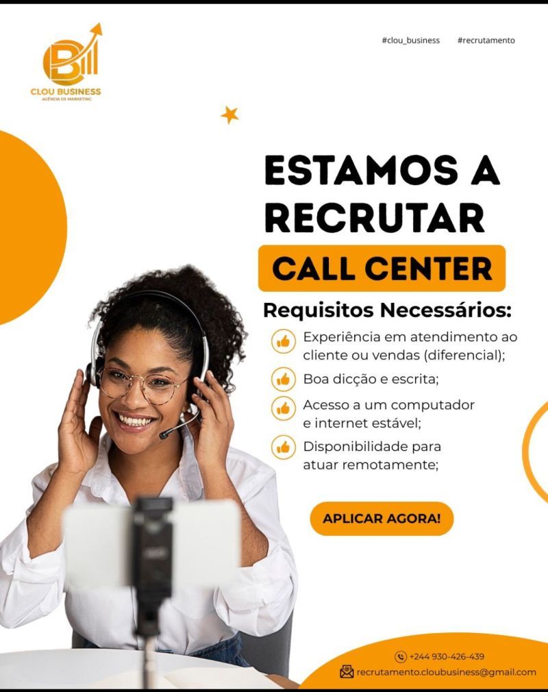 Oportunidade de Trabalho Remoto – Call Center