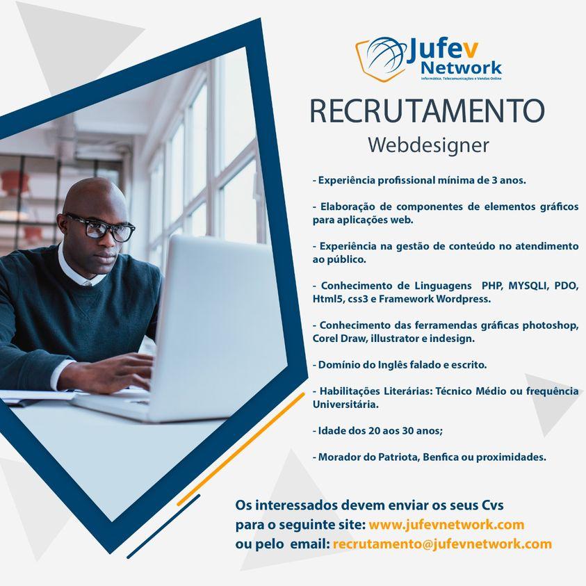 Vaga para Webdesigner
