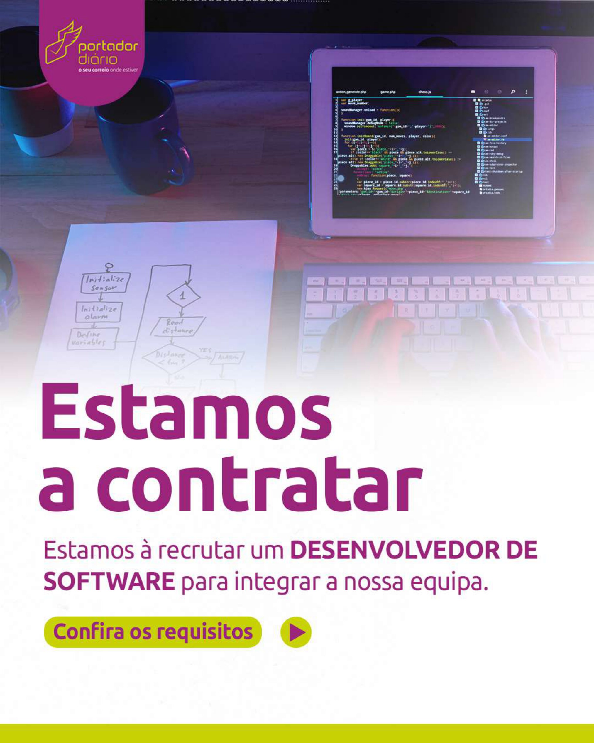 Recruta-se Desenvolvedor(a) de Software