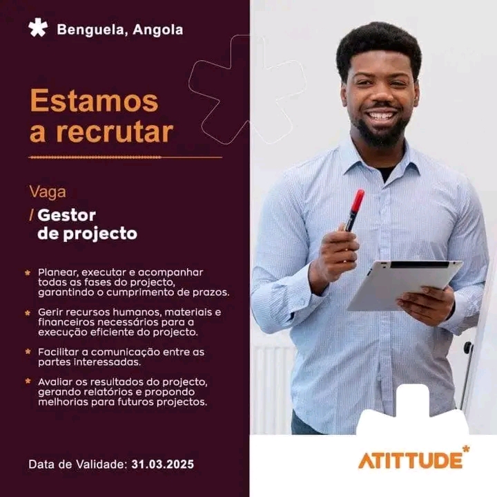 VAGA PARA GESTOR DE PROJETOS