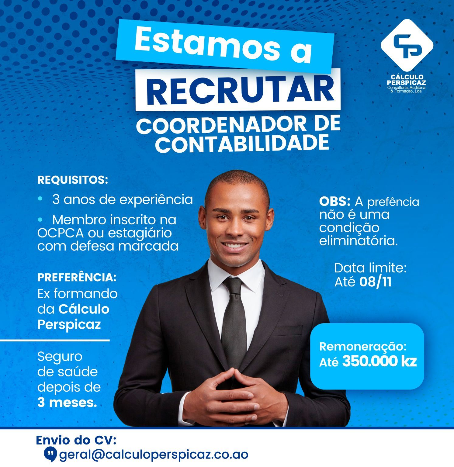 Vaga para Coordenador de Contabilidade