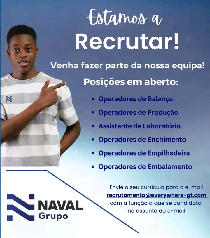 Vagas para Operadores de Balança , Operadores de Produção, Assistente de Laboratório, Operadores de Enchimento e outros