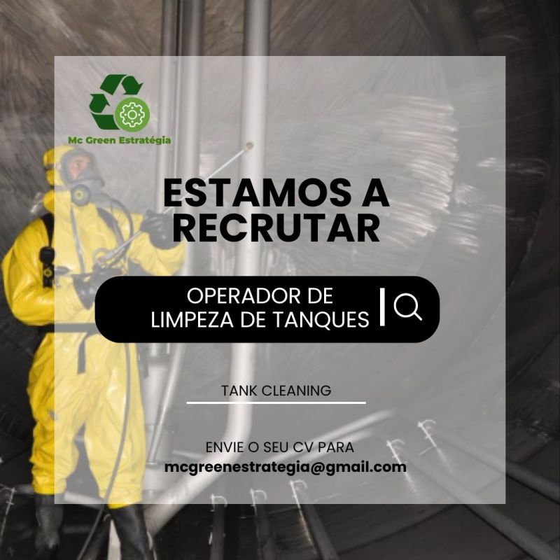 Vaga para Operadores de Limpeza de Tanques 