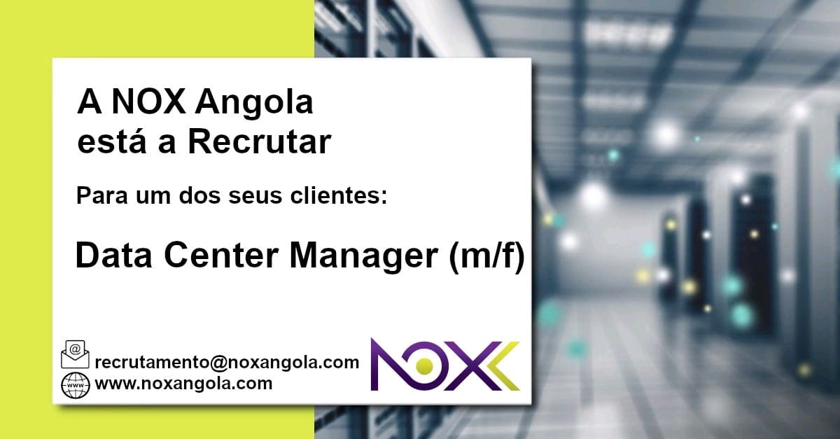 Vaga para Manager de Data Center