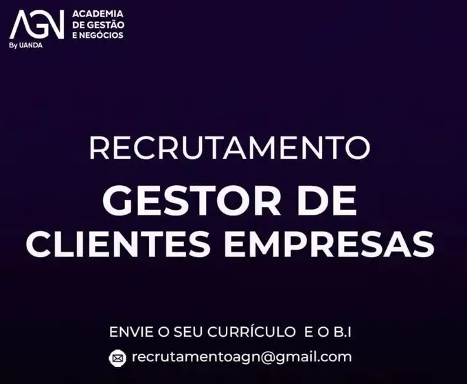 Vaga para Gestor de Clientes Empresas