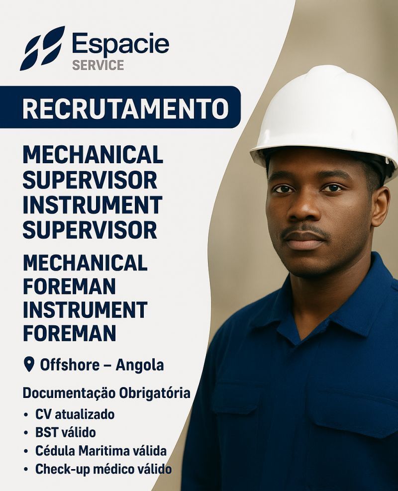 A Espacie Service está a recrutar (6) profissionais 
