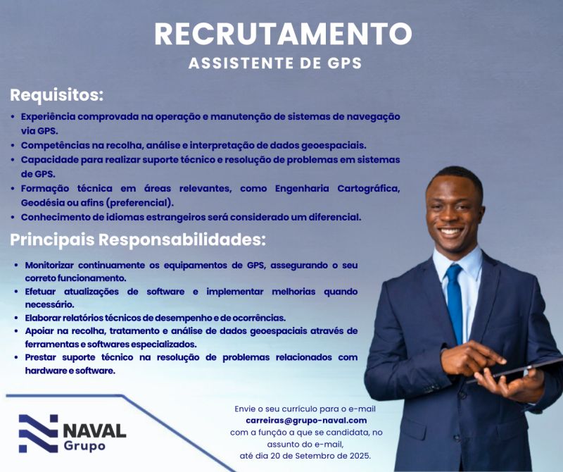 Vaga para Assistente de GPS (m/f)