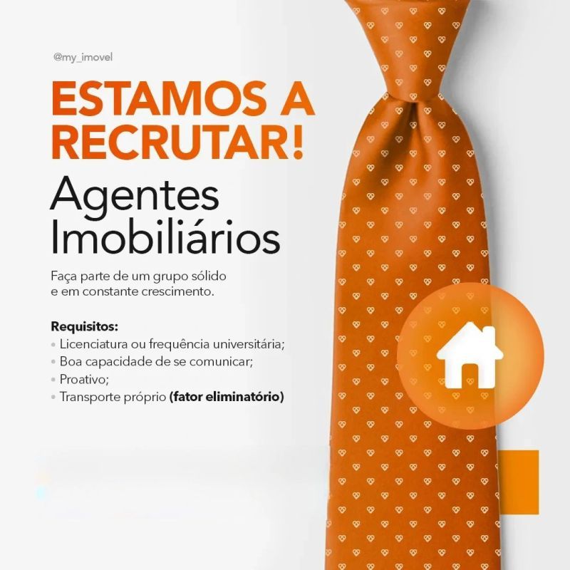 Cinco (5) Vagas para Agentes Imobiliários (Corretores de Imóveis)