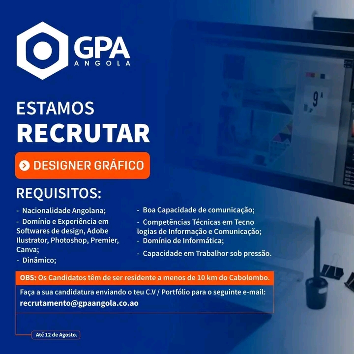 VAGA PARA DESIGNER GRÁFICO