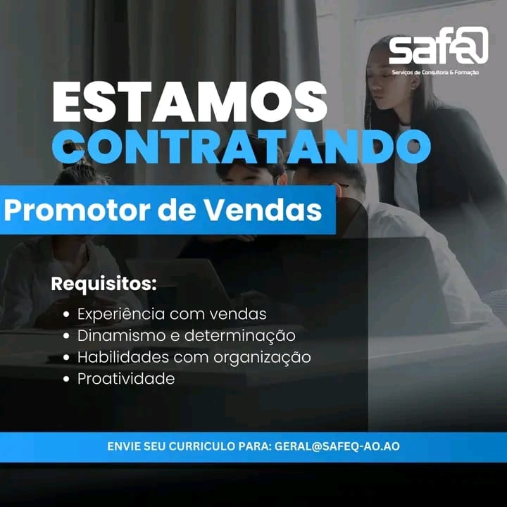 Vaga para Promotor de Vendas 
