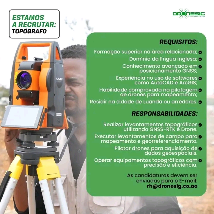RECRUTAMENTO PARA TOPÓGRAFO 