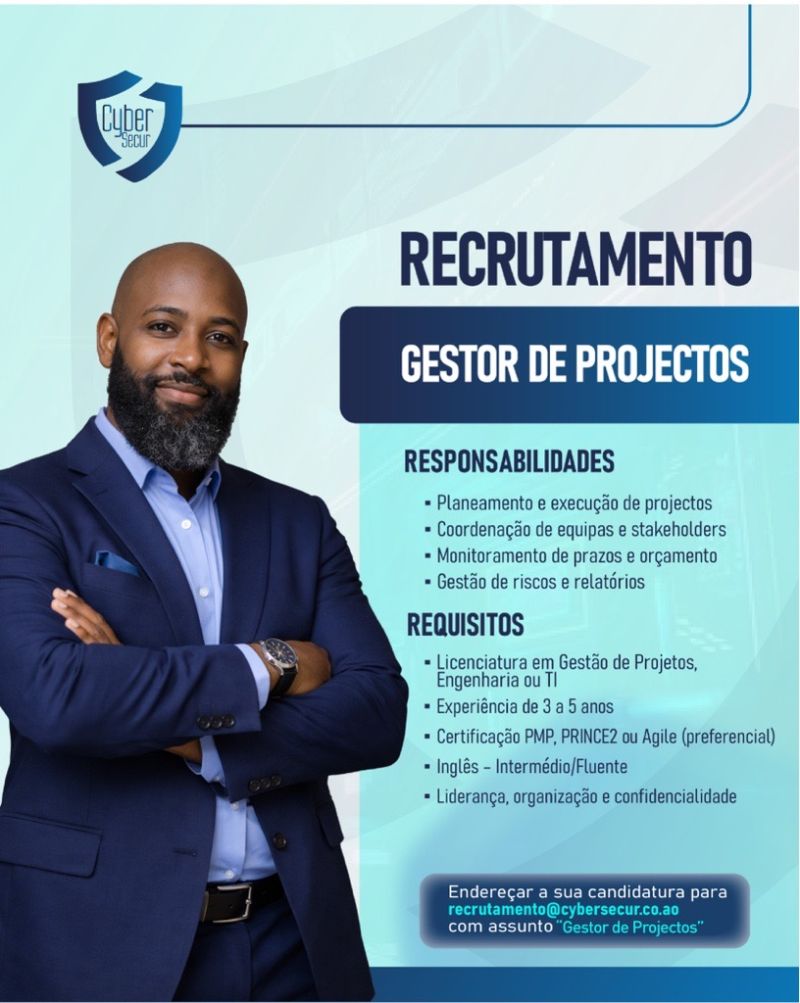 VAGA PARA GESTOR DE PROJECTOS