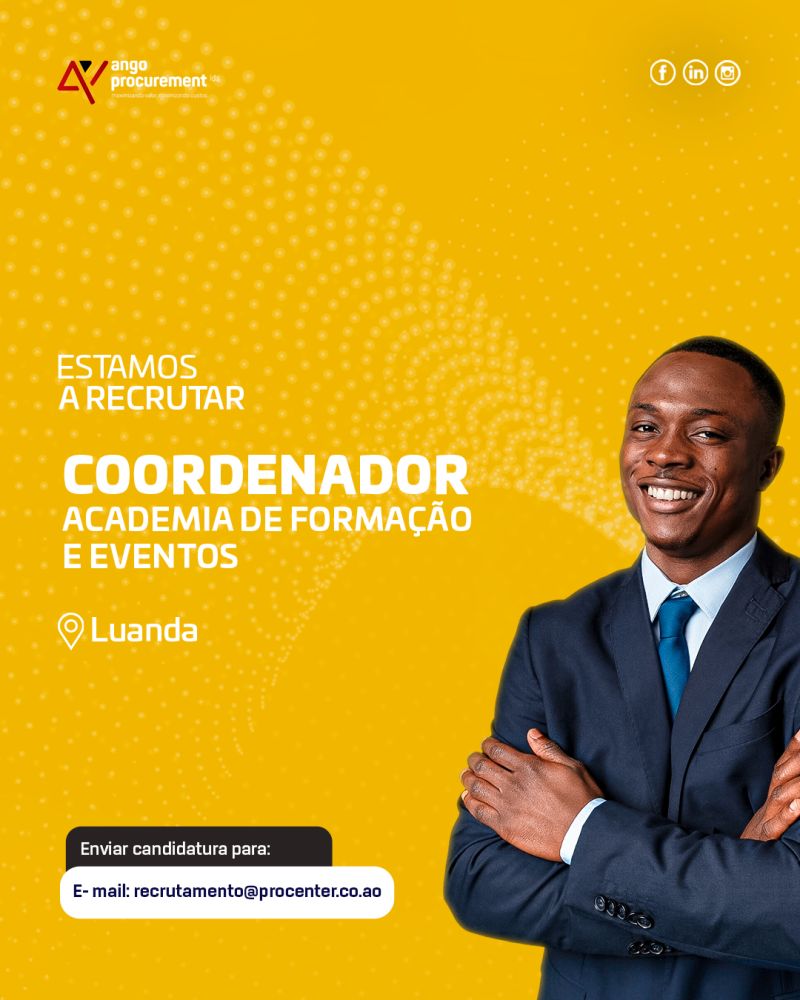 VAGA PARA 𝗖𝗢𝗢𝗥𝗗𝗘𝗡𝗔𝗗𝗢𝗥– 𝗔𝗖𝗔𝗗𝗘𝗠𝗜𝗔 𝗗𝗘 𝗙𝗢𝗥𝗠𝗔𝗖̧𝗔̃𝗢 𝗘 𝗘𝗩𝗘𝗡𝗧𝗢𝗦