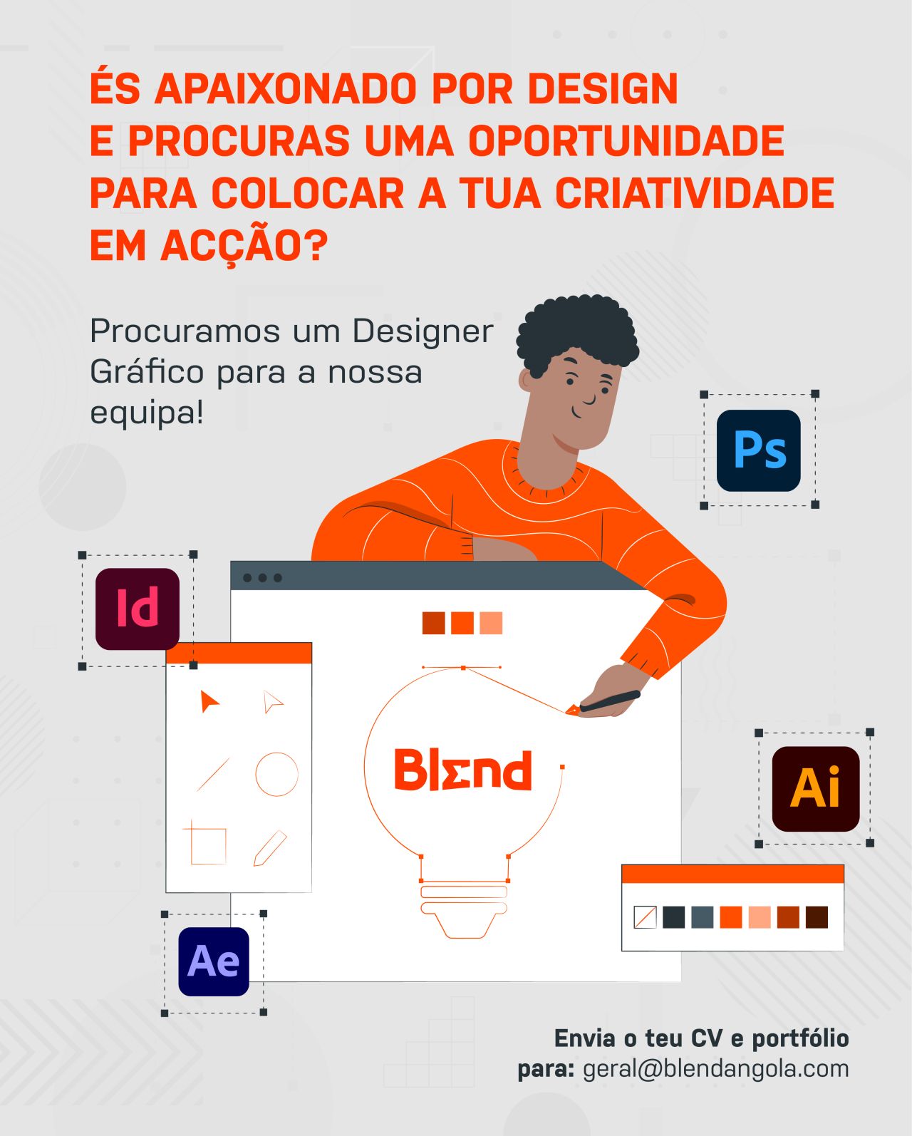 Vaga para um(1) Designer Gráfico 
