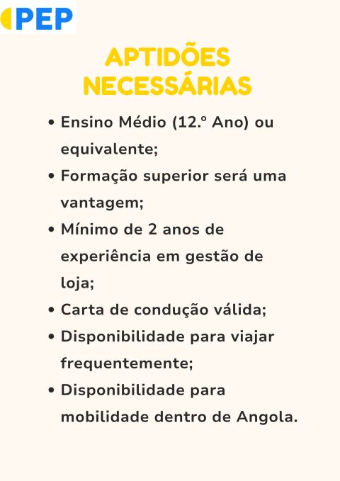 Aptidões Necessárias