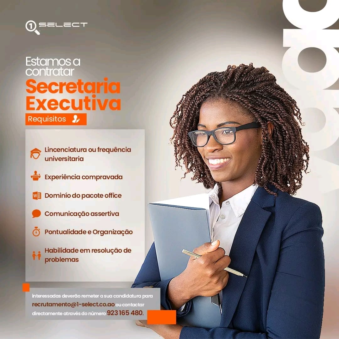 VAGA PARA SECRETÁRIA EXECUTIVA