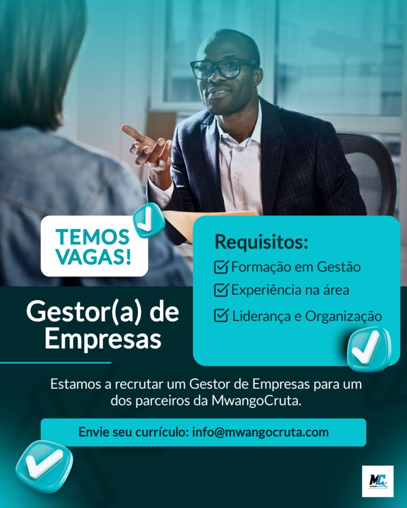 Vaga para Gestora Empresarial