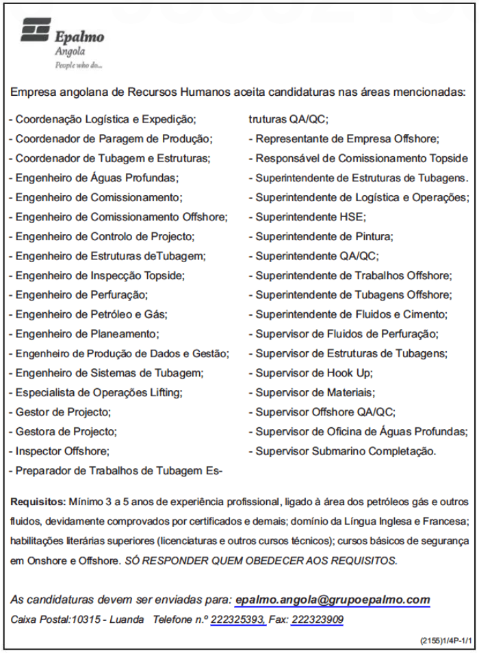 TRINTA E SEIS (36) VAGAS DISPONÍVEIS EM EMPRESA DE RECURSOS HUMANOS