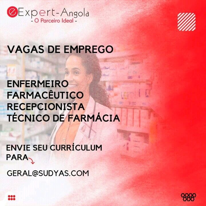 VAGAS DISPONÍVEIS PARA ENFERMEIRO, FARMACÊUTICO, RECEPCIONISTA ...