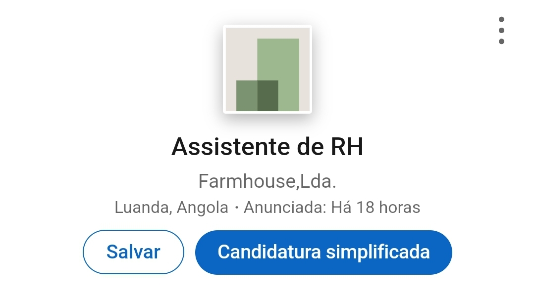 Vaga para Assistente de Recursos Humanos (Ensino médio ou Licenciatura)