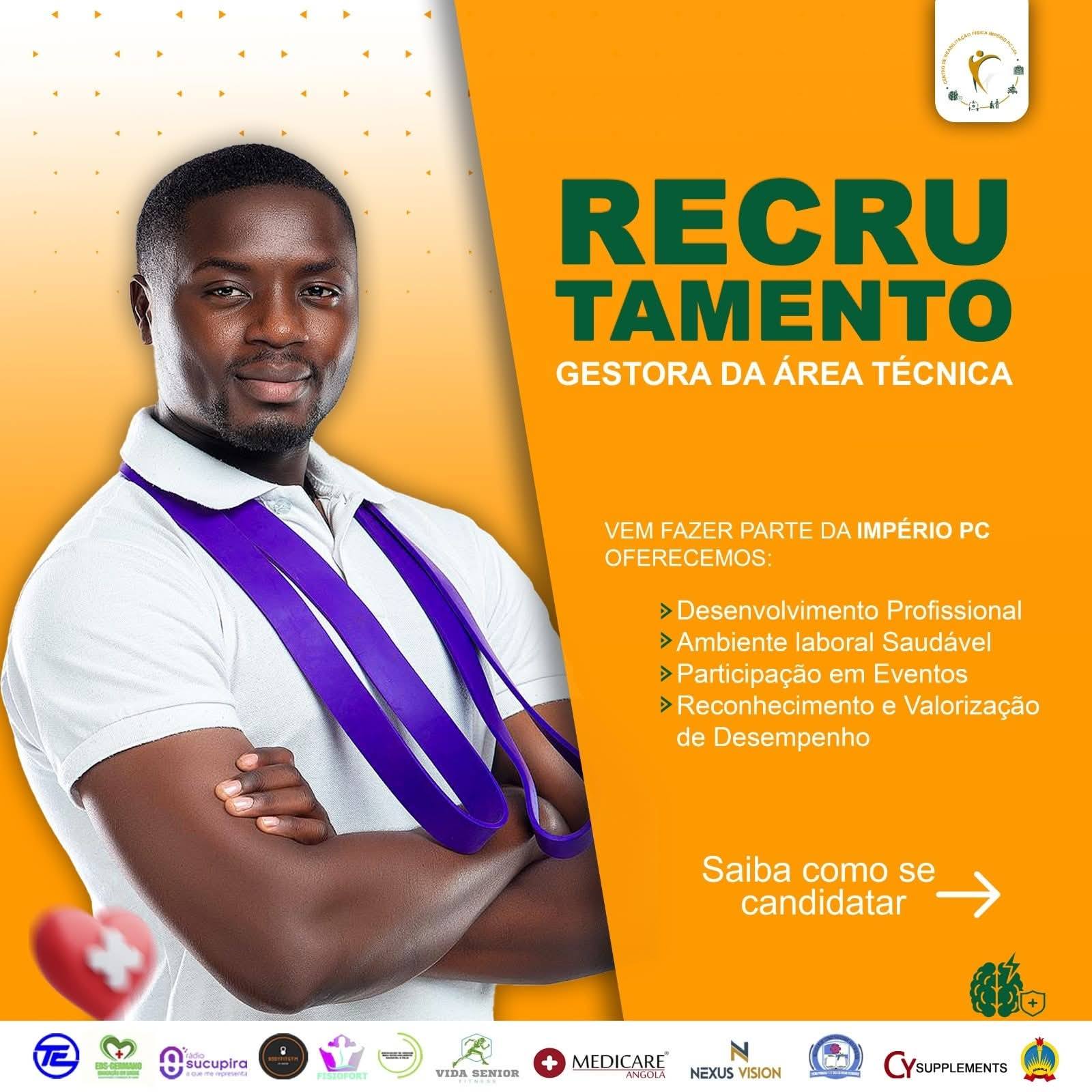 Vaga para  Gestora da Área Técnica