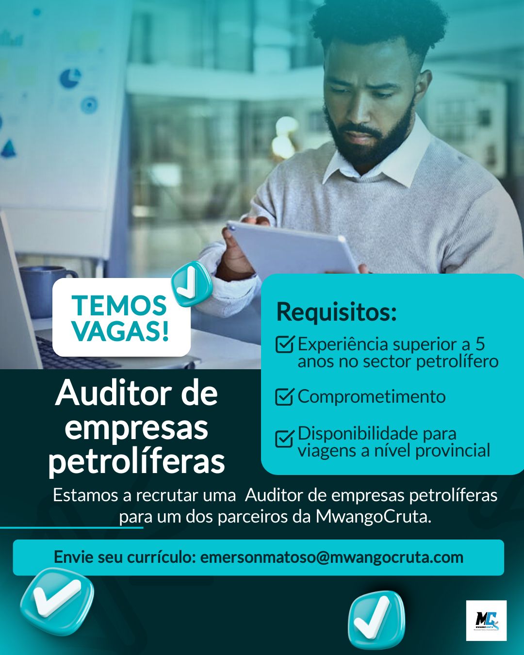 A MwangoCruta está a recrutar Auditor de Empresas Petrolíferas
