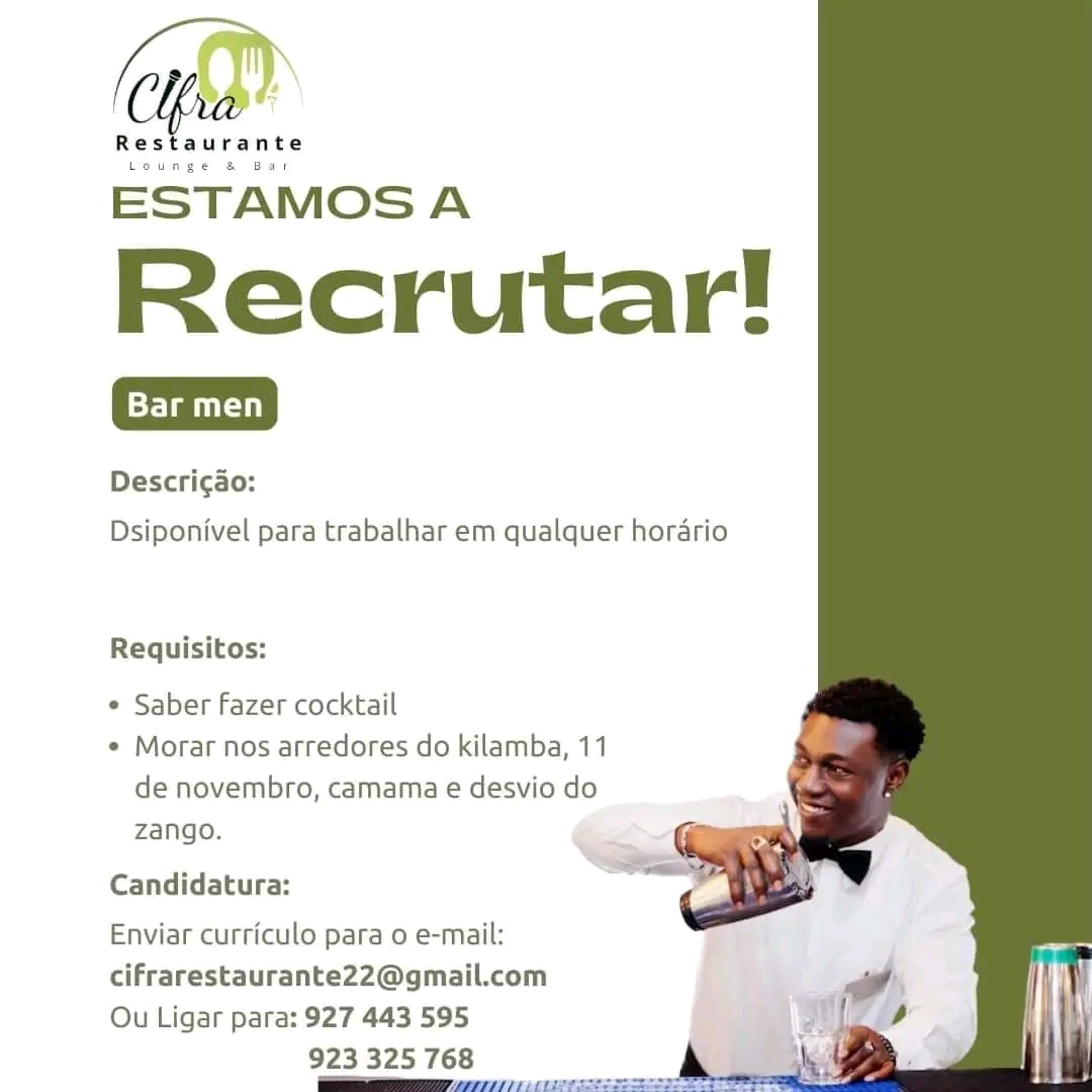 Vaga para Bar Man