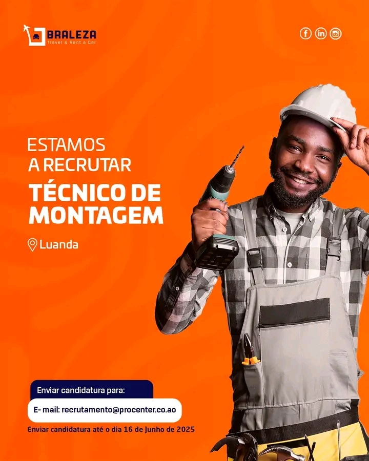 VAGA PARA TÉCNICO DE MONTAGEM