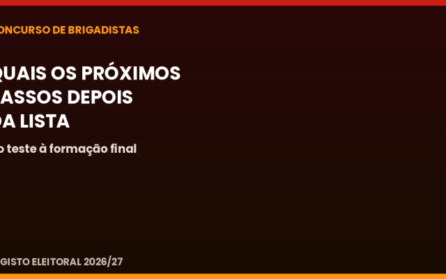 Concurso de Brigadistas: quais os próximos passos depois da lista de admitidos ao teste