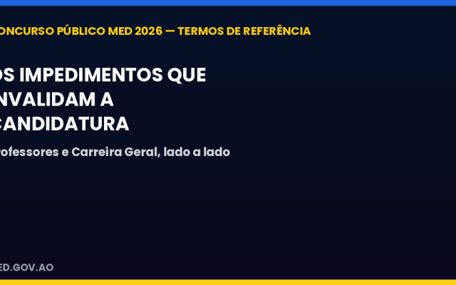Concurso da Educação: veja os impedimentos que invalidam a candidatura, para professores e para a Carreira Geral