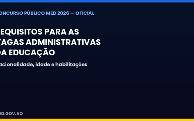 Requisitos para concorrer às vagas administrativas do concurso da Educação