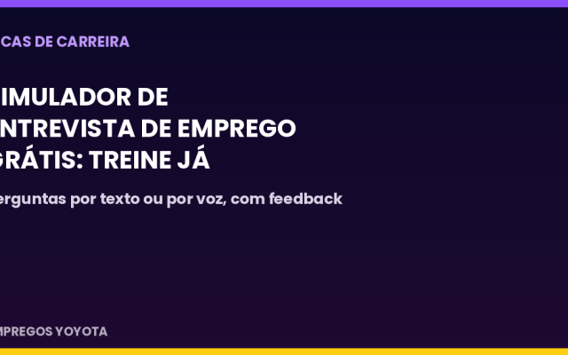 Treina a tua entrevista de emprego antes da vaga real, de graça