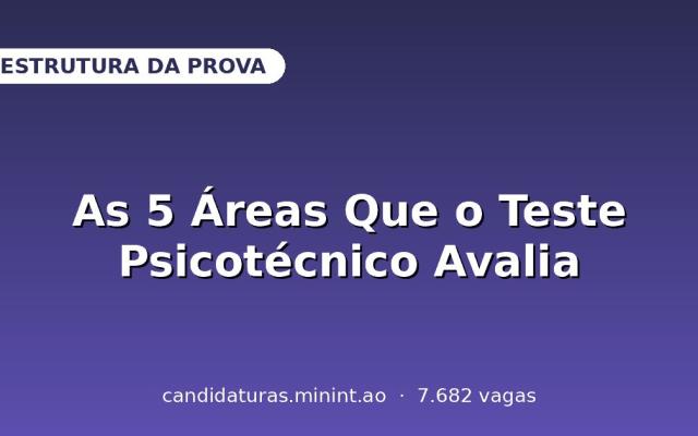 Teste Psicotécnico do MININT: as 5 Áreas Que a Prova Costuma Avaliar