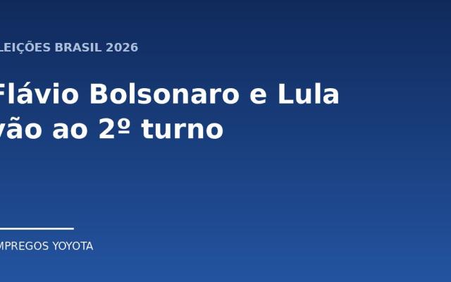 Eleições no Brasil: Flávio Bolsonaro e Lula disputam o segundo turno a 25 de Outubro